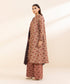 Women's Unstitched Khaddar Printed Multi 2 Piece Suit
